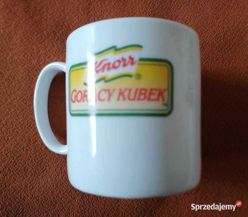 Gorący kubek Knorr kolekcjonerski białyGarnuszek biały Łódź