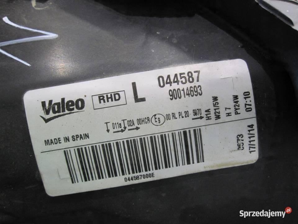 OPEL CORSA D LIFT lampa lewa przód 044587 ANGLIK sprzedam