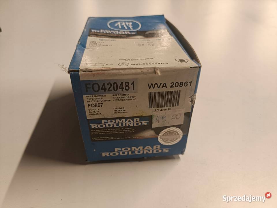 Skoda Favorit PRZEDNIE KLOCKI HAMULCOWE przód lubelskie Rudka