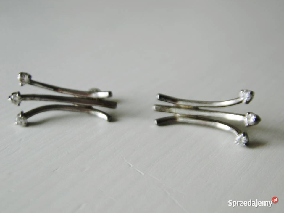 Eleganckie okazałe kolczyki srebro 925 Kolczyki