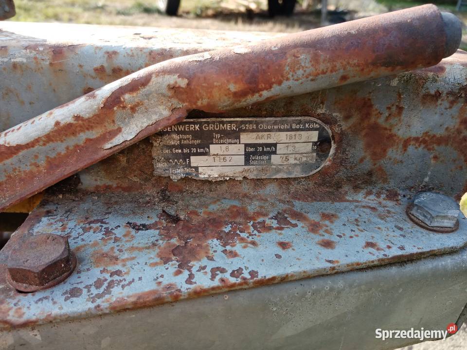 Rama przyczepki z osią hamowaną 1000 dmc Mosty