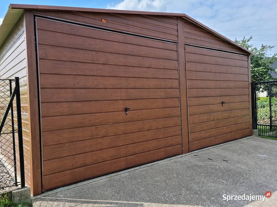B1 Garaż Blaszany Drewnopodobny Dwuspadowy 30m2 Janów Lubelski