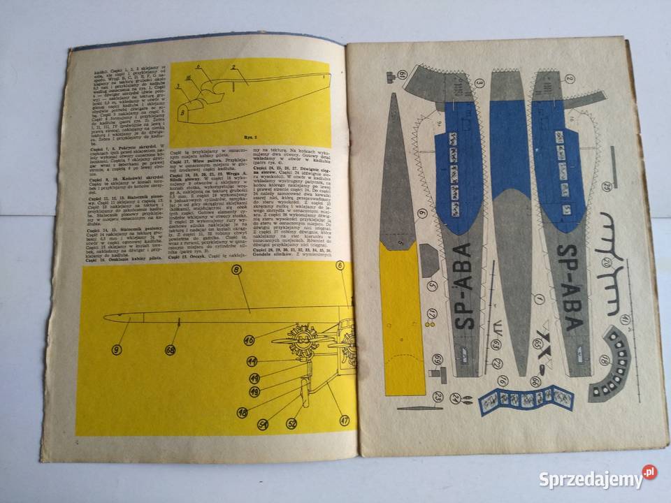 Mały Modelarz 71978 Samolot komunikacyjny Fokker śląskie Dąbrowa Górnicza