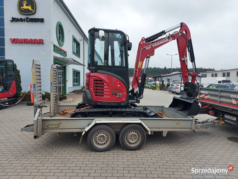 YANMAR ViO 27 ręki mocna na przyczepkę Szczecin Szybkozłącze Zielona Góra