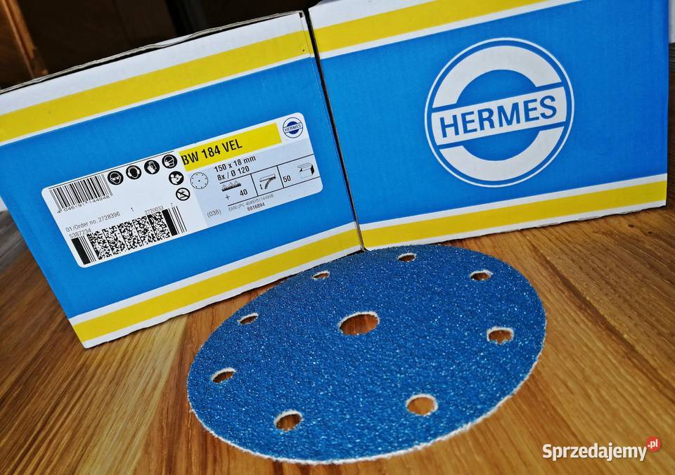 HERMES Krążki ścierne z otworami 150mm ziarno 40 Żagań