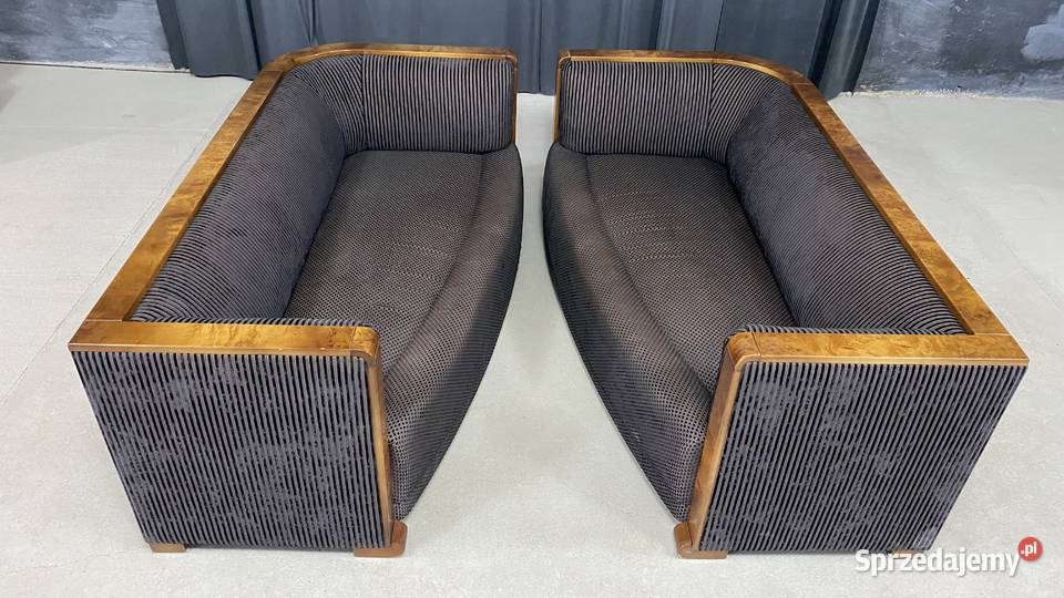 Designerskie sofy art deco 2 orzech czeczot zachodniopomorskie Budno
