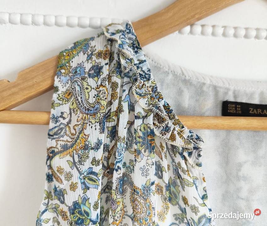 Boho koszulka bluzka top Zara M 38 orientalny zachodniopomorskie Szczecin