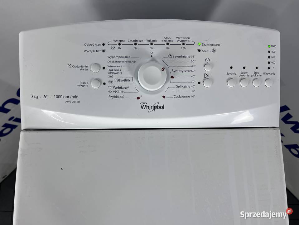 Pralka Whirlpool Góry Wsad 7 1000 ob A Wiejca