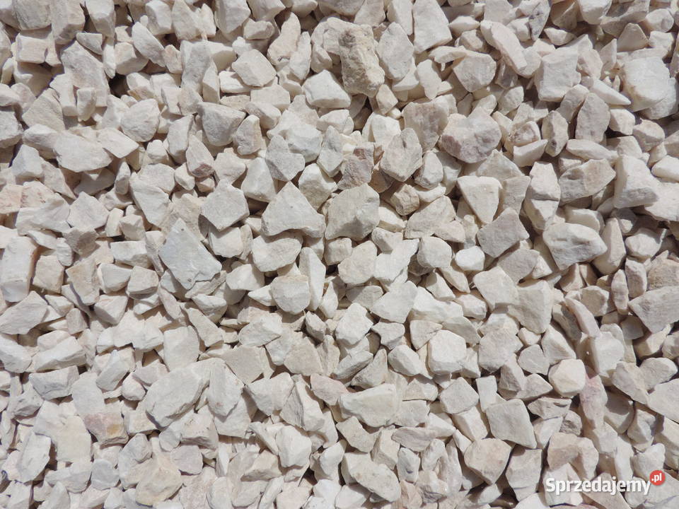 Grys Biała Marianna biały kamień ogrodowy Grys Podłoża Kraków sprzedam