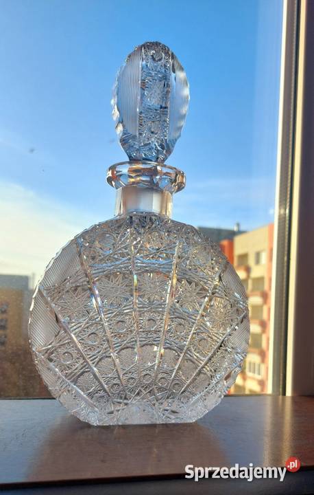 Piękna karafka kryształowa Bohemia Wrocław