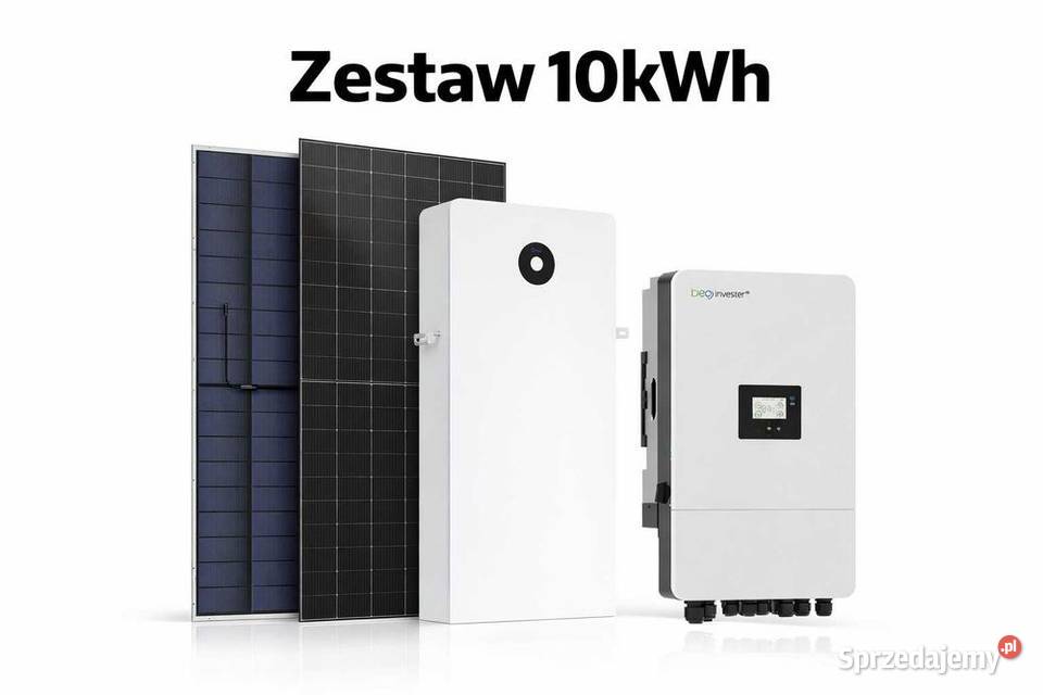 Zestaw budżetowy 10kWh LV panele inwerter 3 fazy małopolskie sprzedam