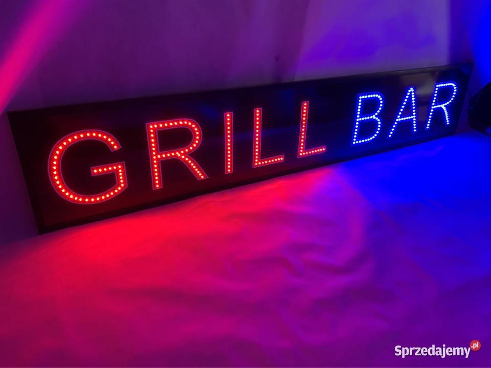 Grill bar reklama Led szyld diodowy 220 x 40 Pomiechówek