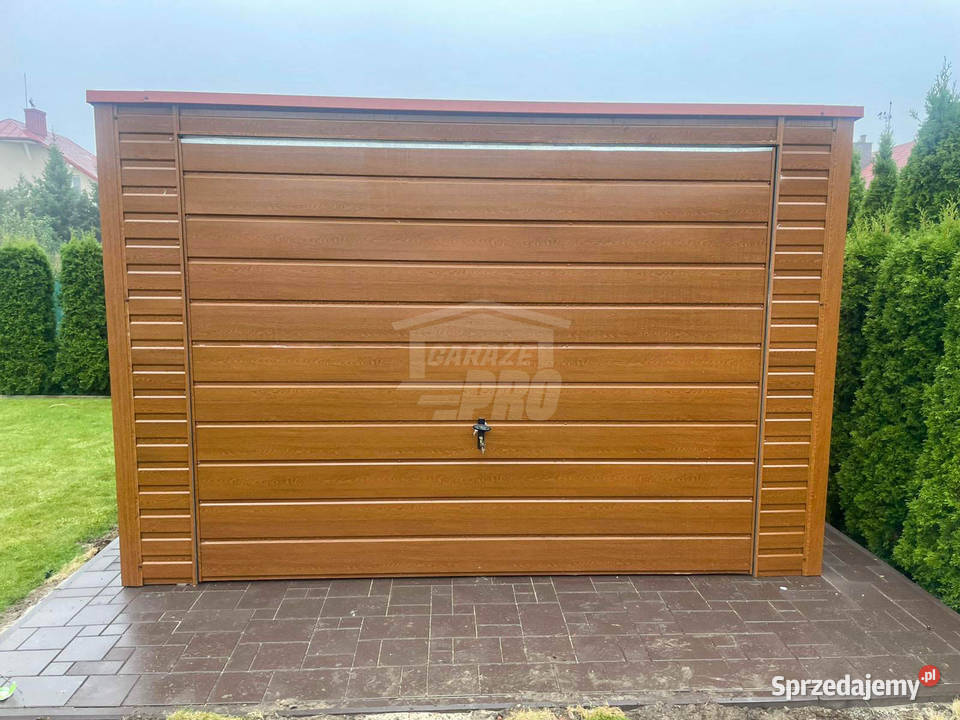 Garaż blaszany 35x6m brama drewnopodobny dach Kalwaria Zebrzydowska sprzedam