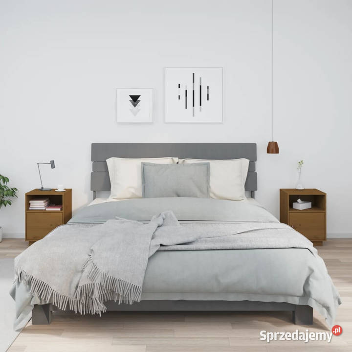 Szafki nocne 2 miodowy brąz 40x34x55 drewno mazowieckie Warszawa sprzedam