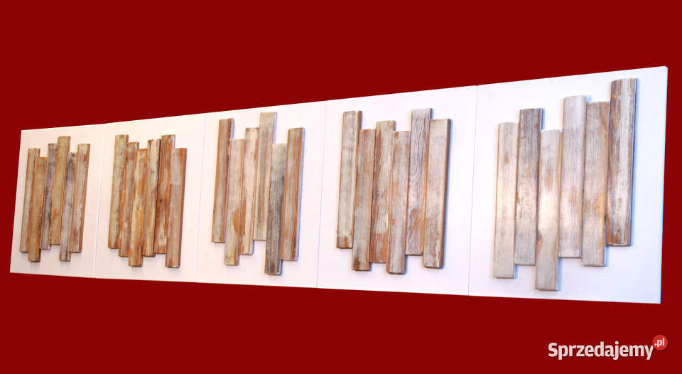 Panele ścienne naturalne drewno na MDF 50x50 mazowieckie Warszawa