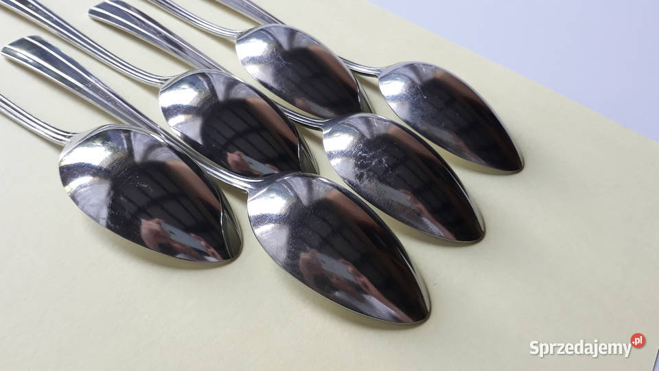 Duże łyżki obiadowe 3 SATURN sztućce PRL Dąbrowa Górnicza