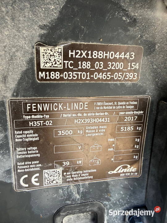 wózek widłowy LINDE H35T EVO LPG Triplex 47m