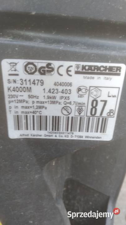 Myjka ciśnieniowa Karcher k4000 dolnośląskie
