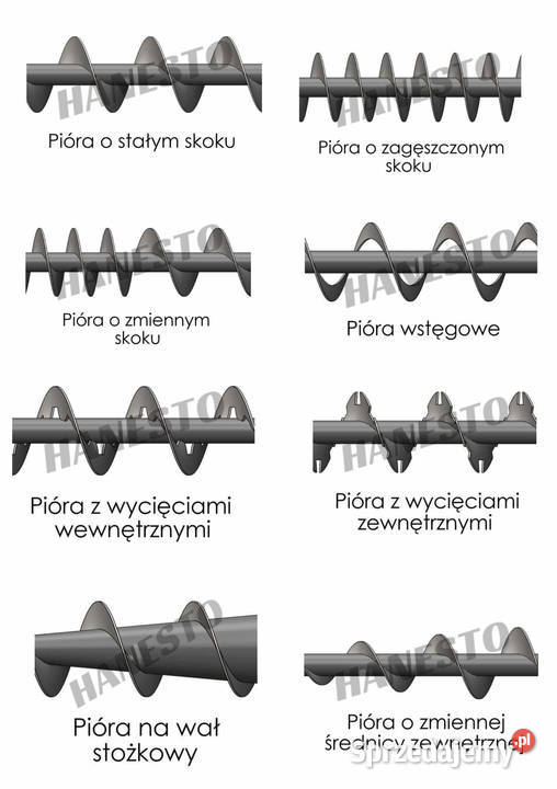 Pióra wstęgi zwoje płaty ślimaka wały ślimakowe nieuszkodzony Maszyny rolnicze wielkopolskie sprzedam