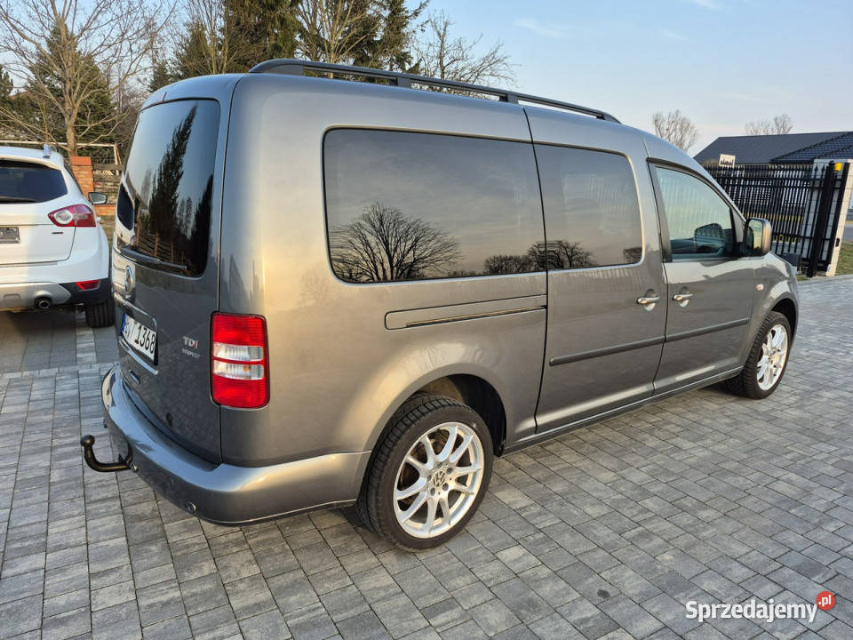 Volkswagen Caddy 16tdi MAXI 7 FOTELI pdc ładny gniazdo SD