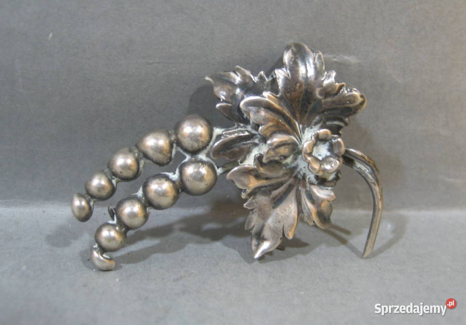 Szwedzka Broszka FP G9 1957 r srebro Warszawa