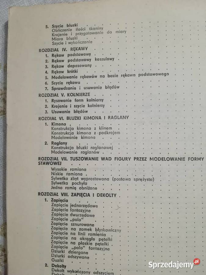 Zofia Hanus Kulisy kroju i szycia bluzki pomorskie Gdańsk sprzedam
