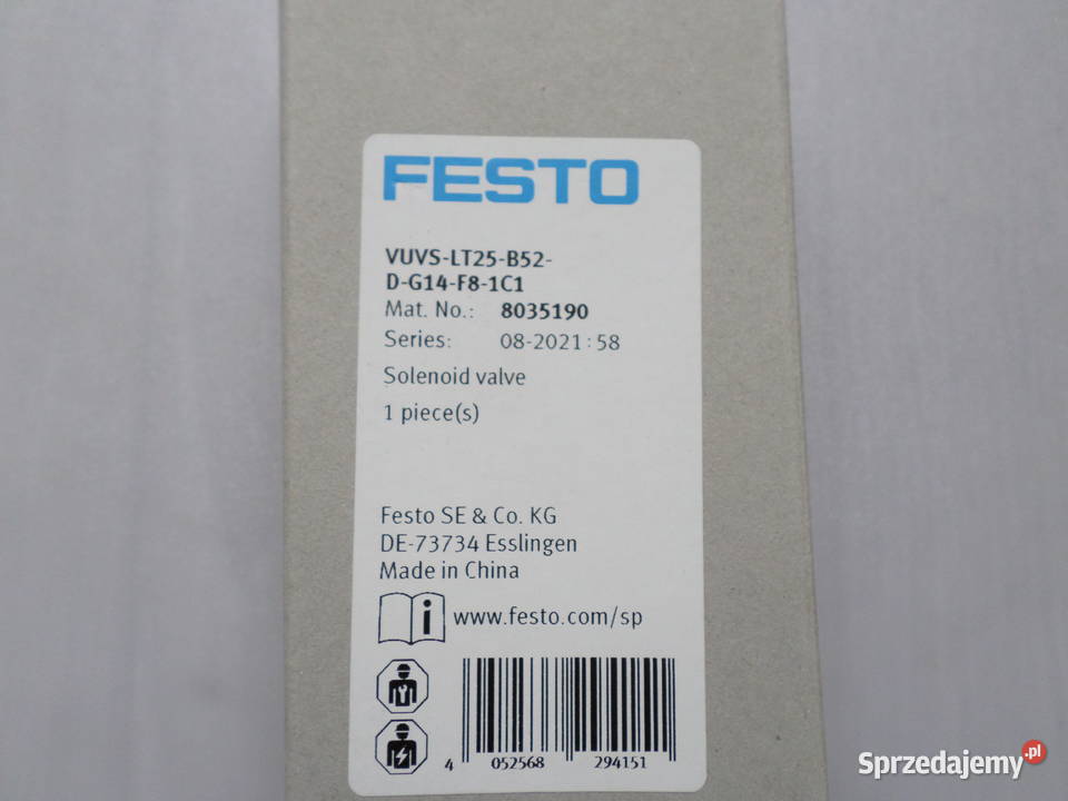 Festo zawory elektromagnetyczne NOWE pomorskie Słupsk