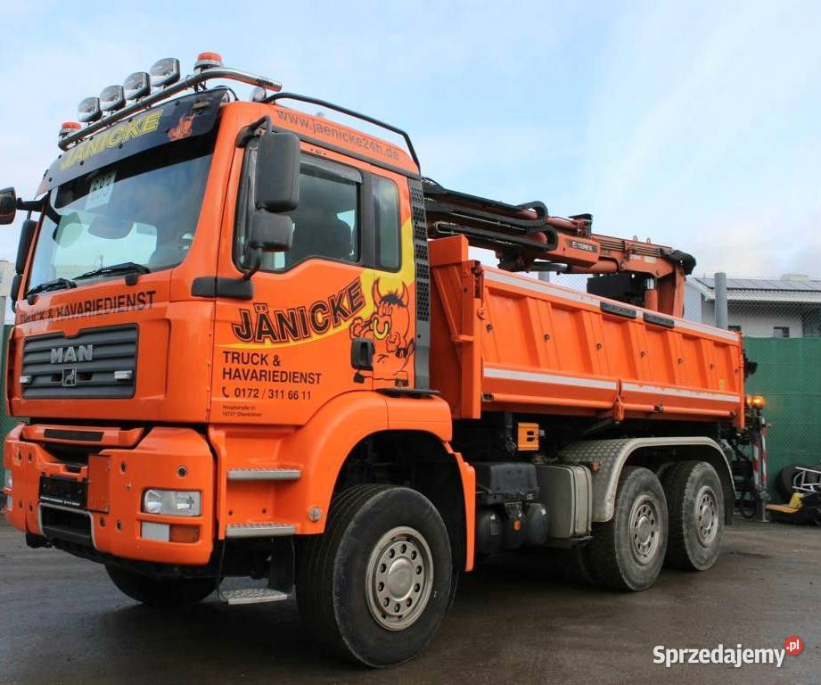 Wywrotka 3 osiowa wywrotka 6x4 z dzwigiem Man mazowieckie Warszawa