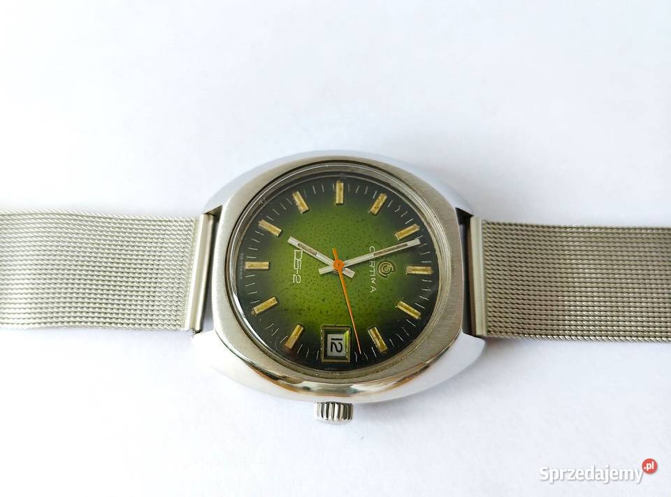 Certina DS2 Green zegarek vintage