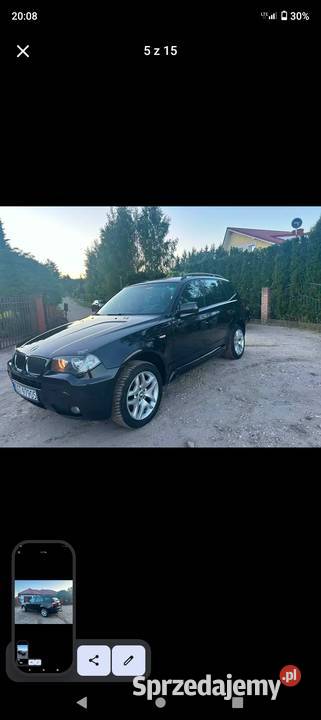 Bmw X3 E83 skórzana tapicerka