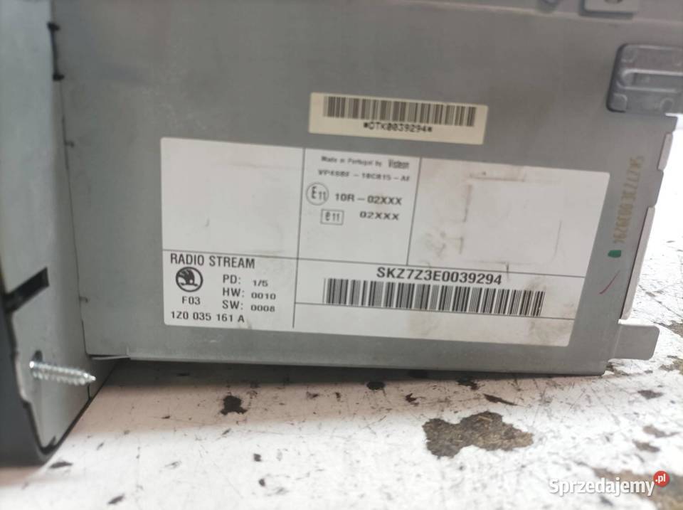 RADIO 1Z0035161A Skoda Octavia II 20042013 osobowe