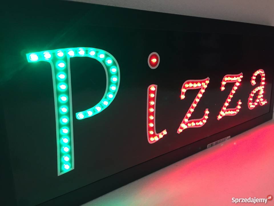 PIZZA LED reklama 70x25 NOWA Zewnętrzna 230V Pomiechówek