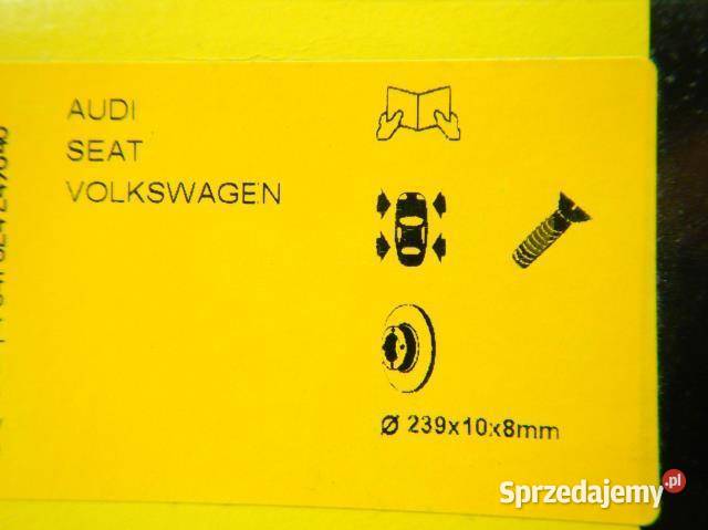 TARCZE HAMULCOWE PRZÓD 2 VW POLO III CLASSIC 6V2 osobowe