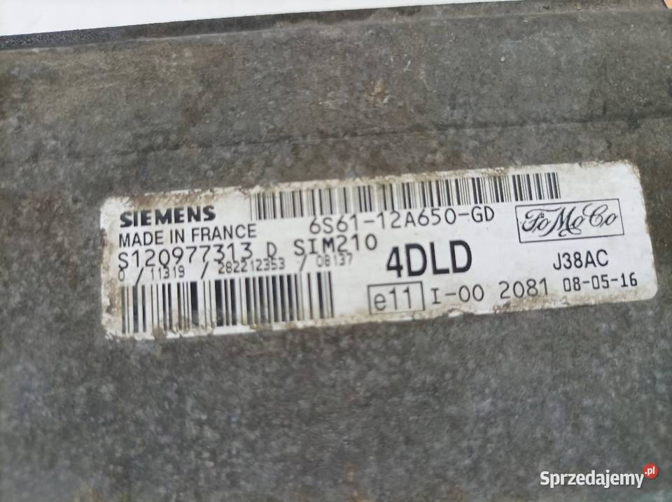 STEROWNIK SILNIKA 6S6112A650GD 14 B 80 Ford świętokrzyskie