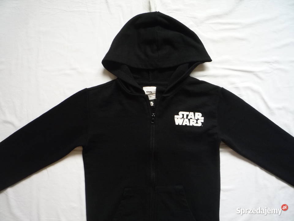 Sinsay 128134 Star Wars Czarna bluza kaptur Rozmiar 128 Szczecin sprzedam