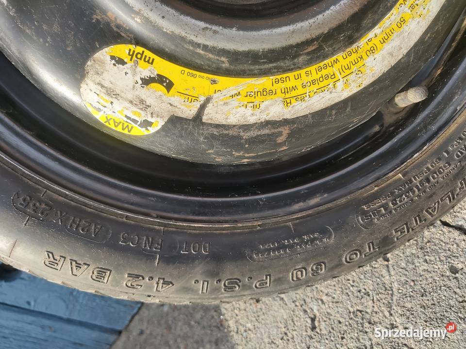 Opel Volkswagen dojazdowka felga stalowa z opona wielkopolskie Złotów sprzedam