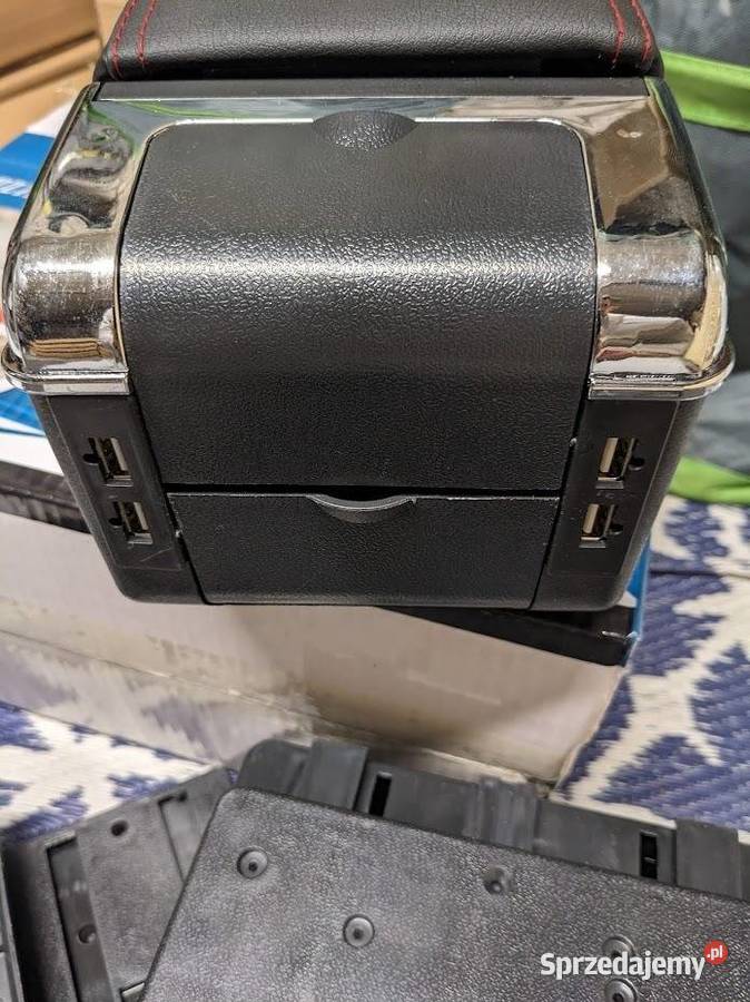 Uniwersalny podłokietnik samochodowy kolor szary Pruszków