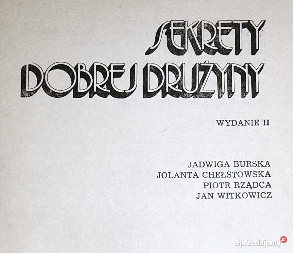 Sekrety drużyny Jadwiga Burska Chełm