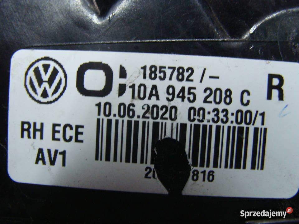 VW ID3 ID3 LAMPA TYLNA PRAWA IQ LIGHT 10A945208C zachodniopomorskie Goleniów