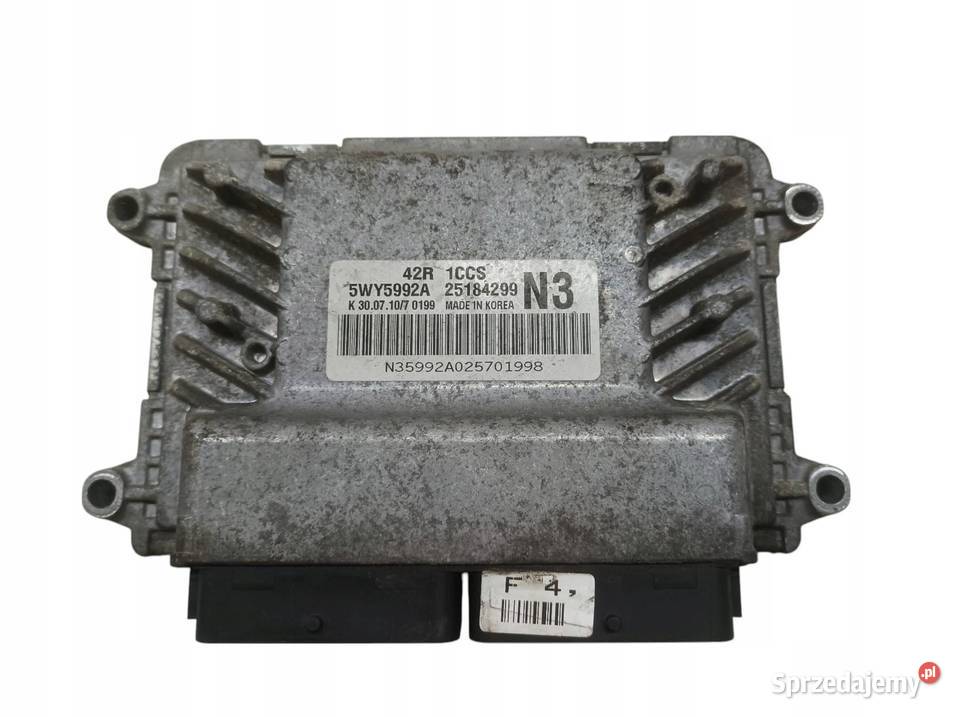STEROWNIK SILNIKA 5WY5992A 25184299 12 B 84 osobowe