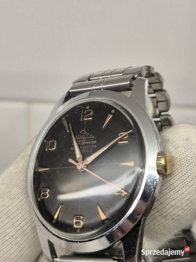 Męski rzadki zegarek Atlantic Wordmaster Super