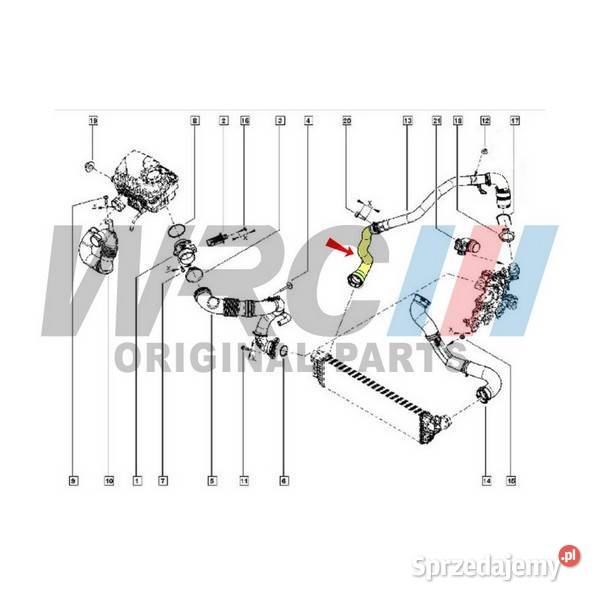 Przewód powietrza Intercoler Opel Movano Renault Bydgoszcz