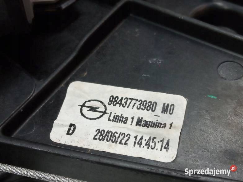 MECHANIZM SZYBY PRAWY TYŁ 9843773980 Opel Mokka osobowe