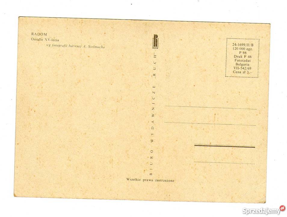 RADOM OSIEDLE XVLECIA POCZTÓWKA