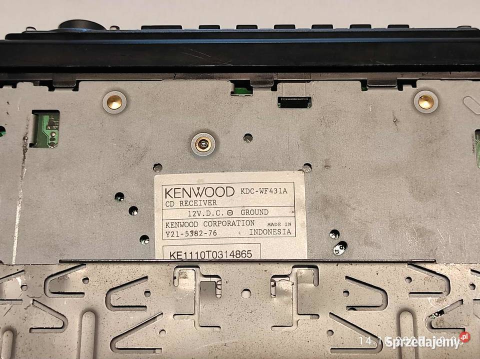 Radioodtwarzacz CD Kenwood uszkodzony Podkowa Leśna