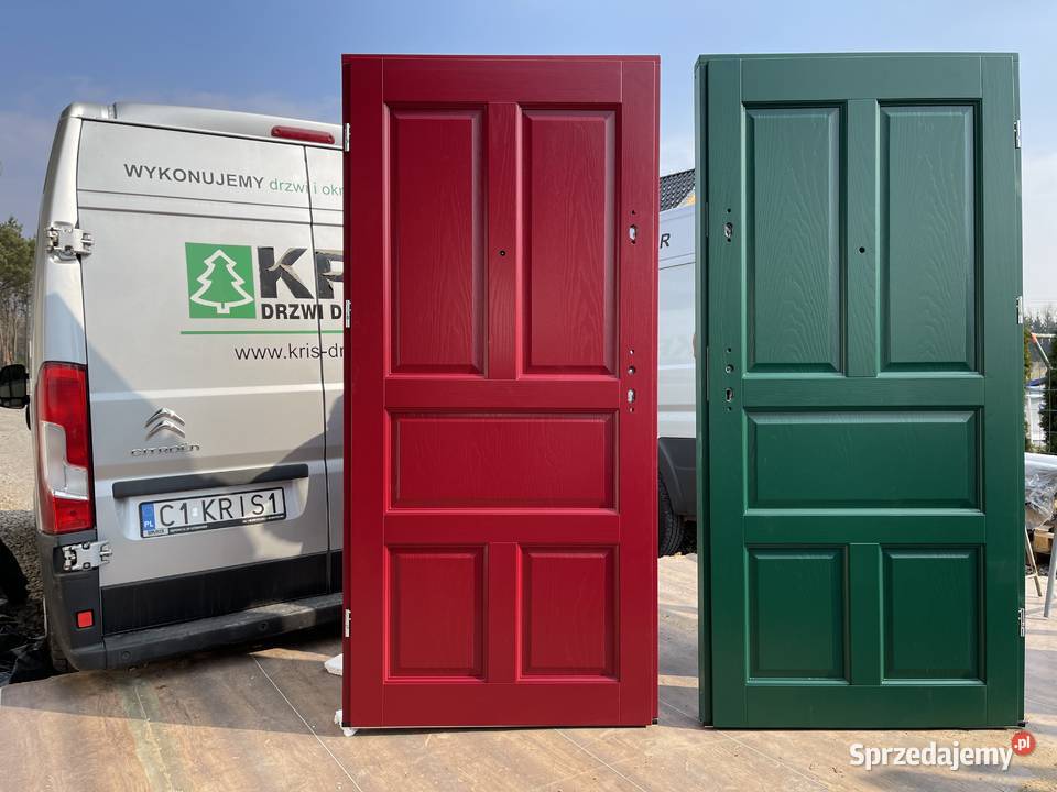 Drzwi drewniane zewnetrzne ocieplane CZYSTE kujawsko-pomorskie Toruń