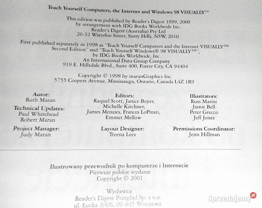 Ilustrowany przewodnik komputerze i Internecie Rok wydania 2001 Chełm