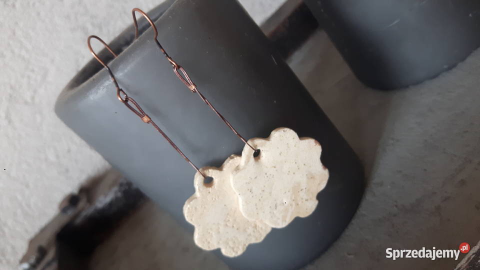 Kolczyki ceramiczne ręcznie wykonane Otwock