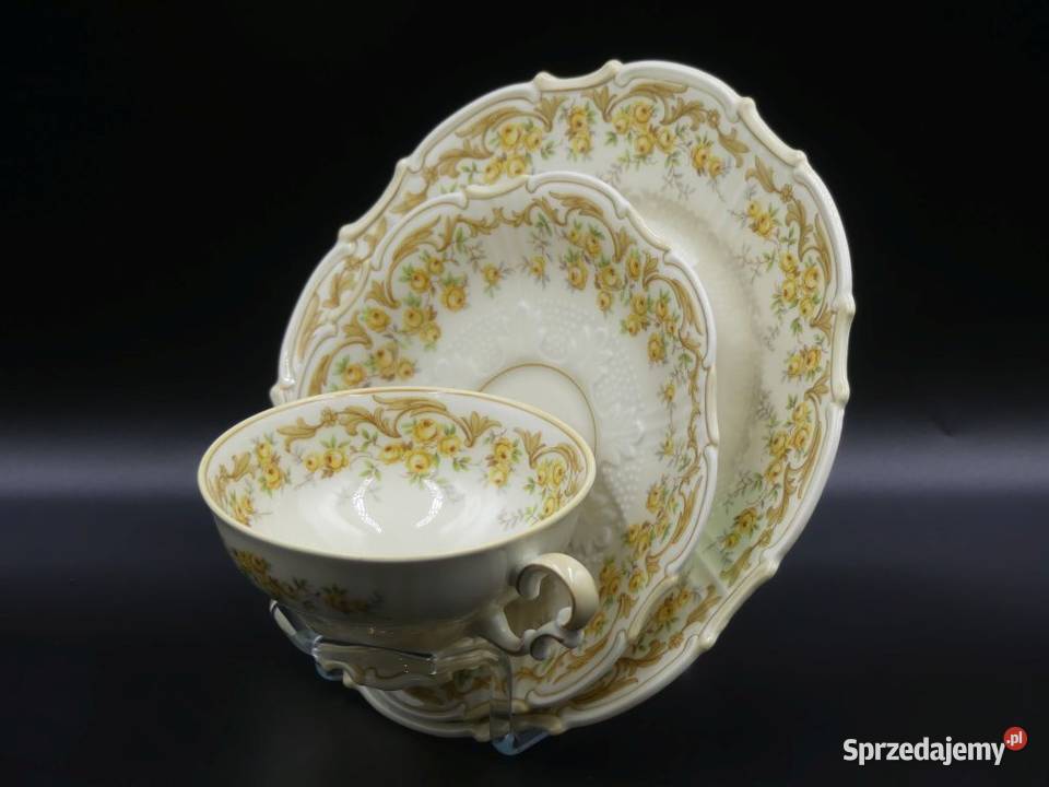 Komplet śniadaniowy Sorau Żary piękne reliefy Poznań