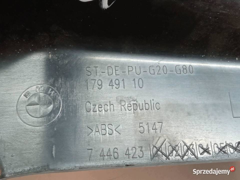 OSŁONA PROGU LEWA PRAWA KOMPLET Bmw Seria 3 VII Rok produkcji 2023
